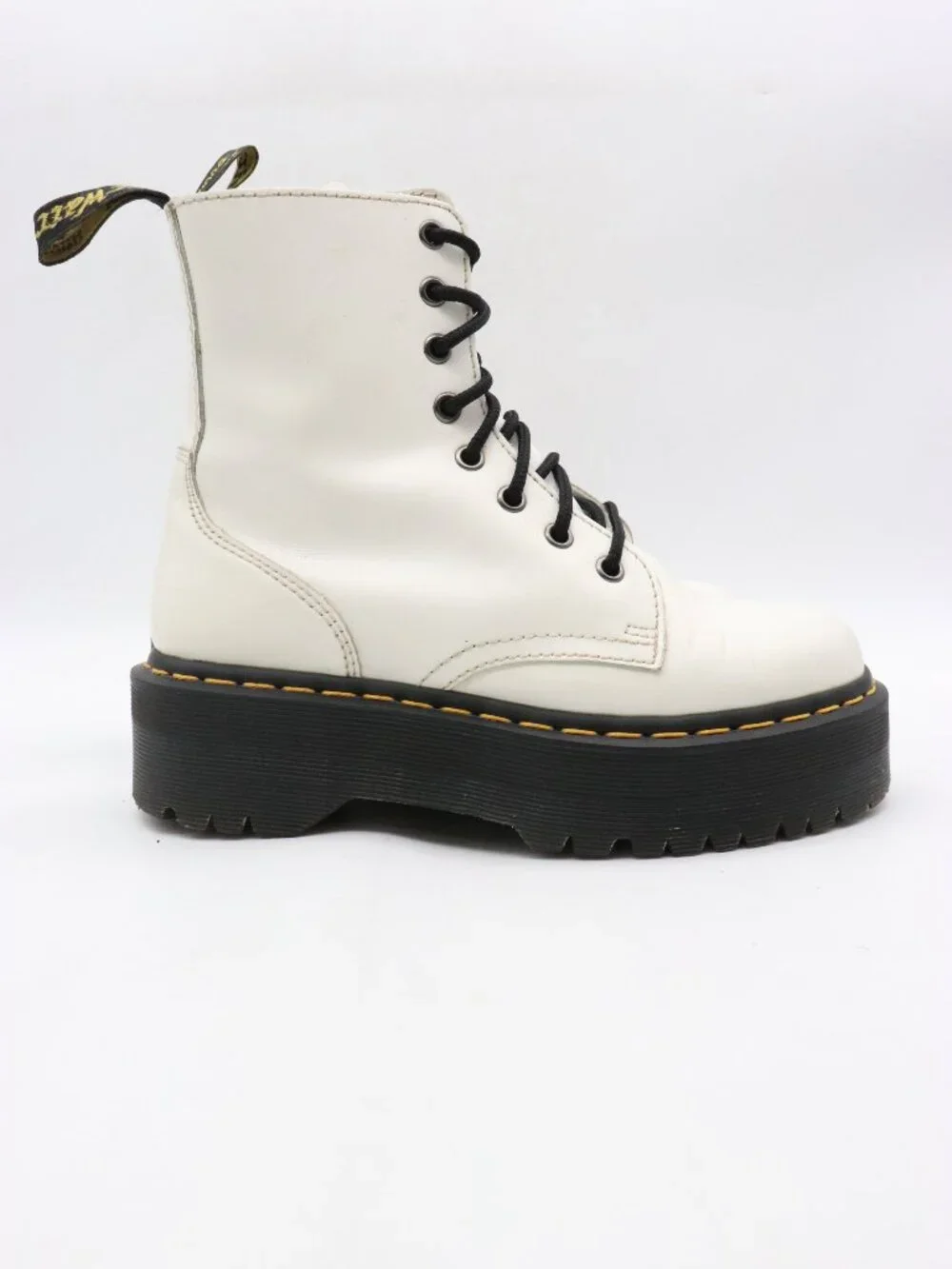 Doc Dr. Martens Jadon Women's Size 7 Platform Boot White Leather Lace Up